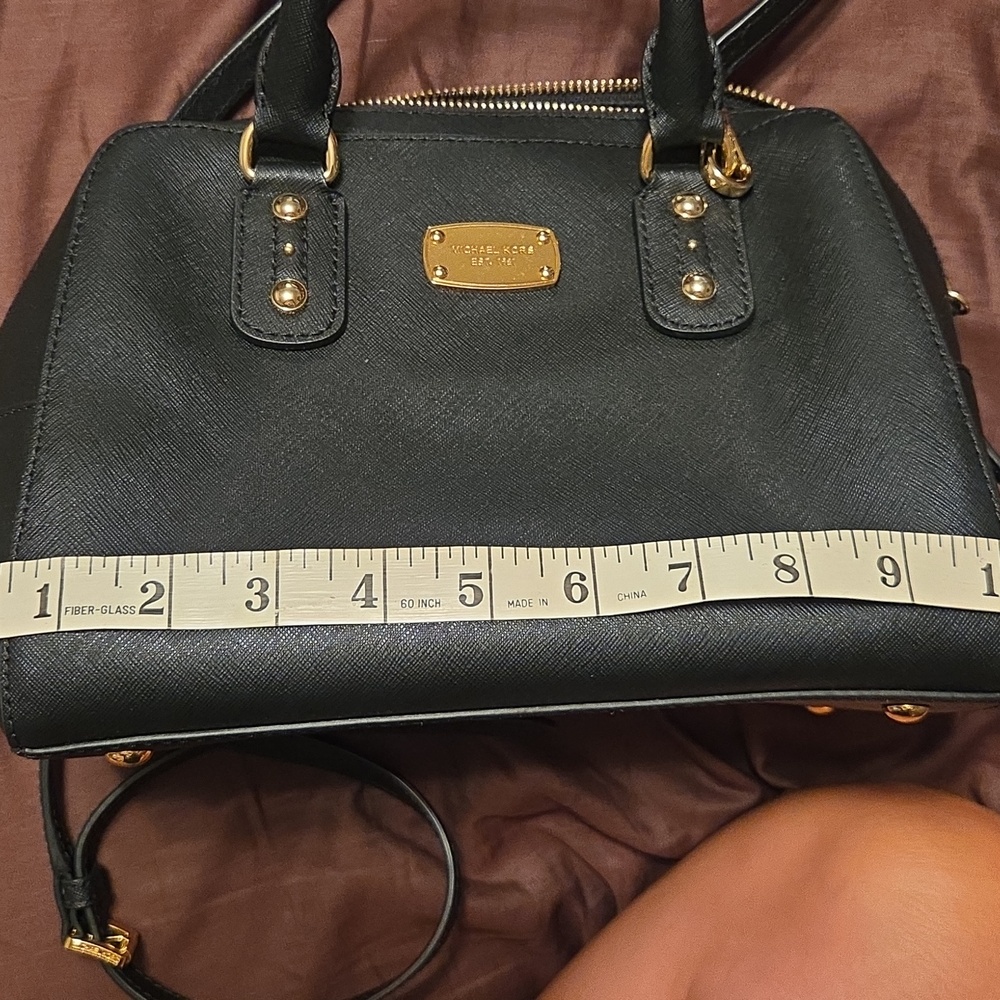Michael Kors Black Saffiano Leather Satchel Excellent Condition - Picture 8 of 9